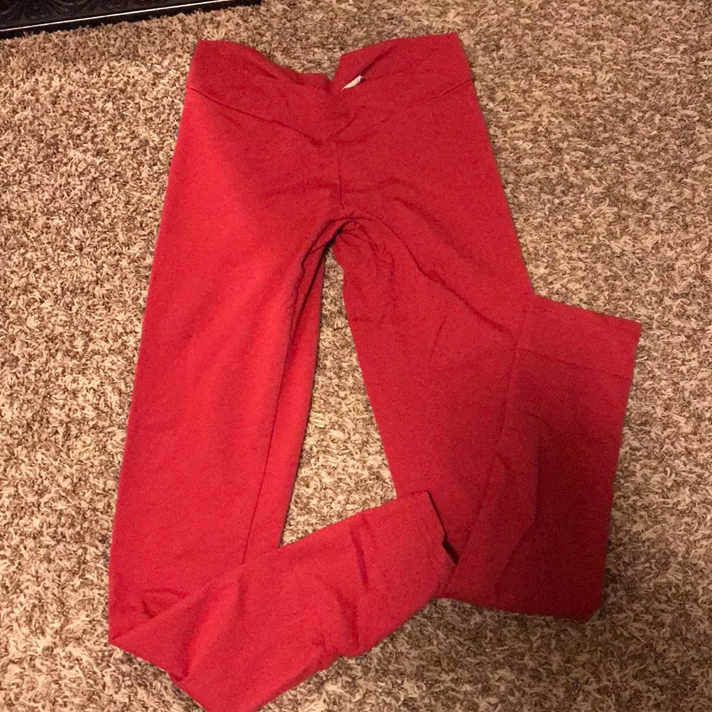 Full Length Red Celestial bodiez Scrunch Leggings
